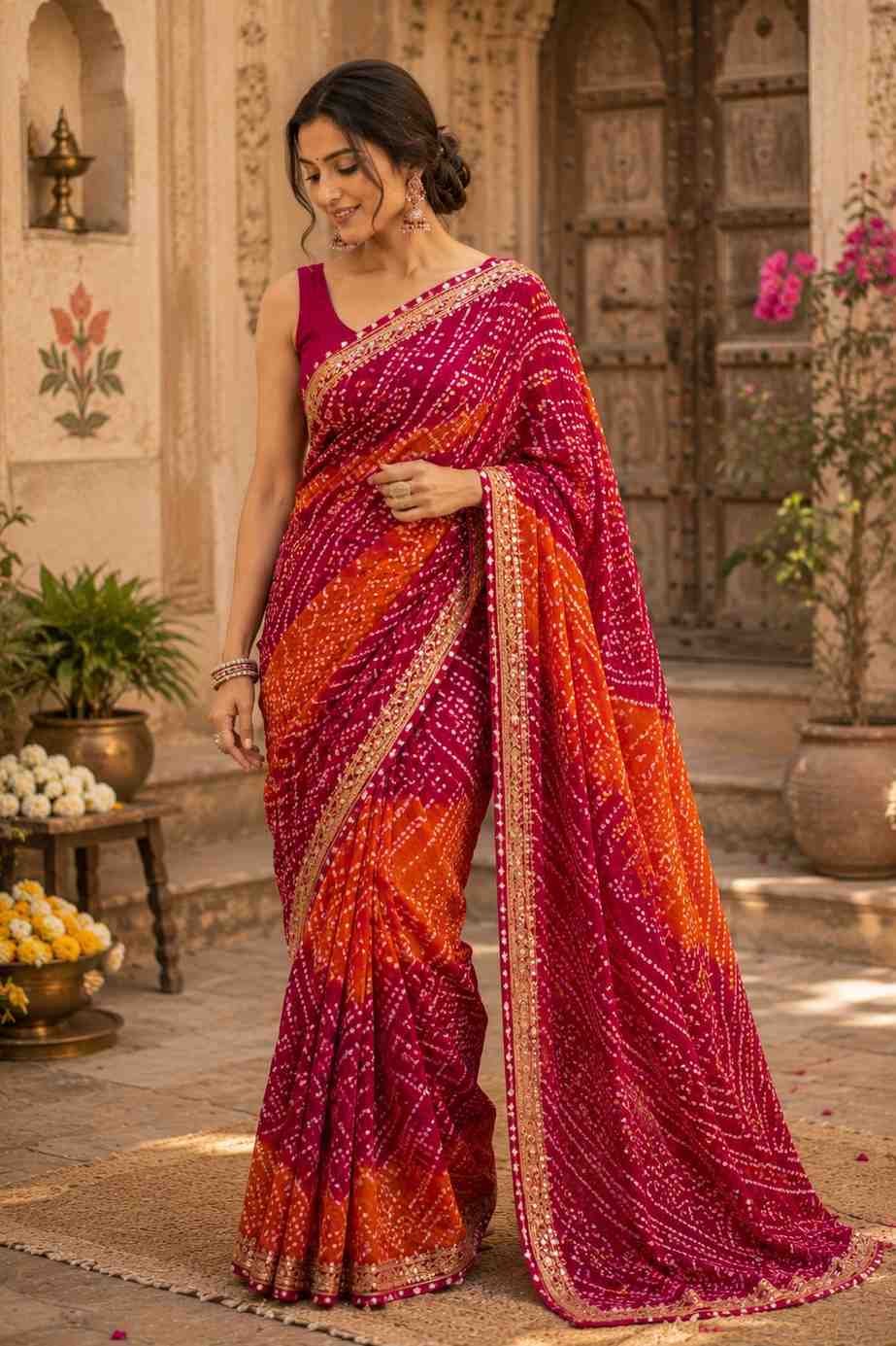 Bandhej Sarees