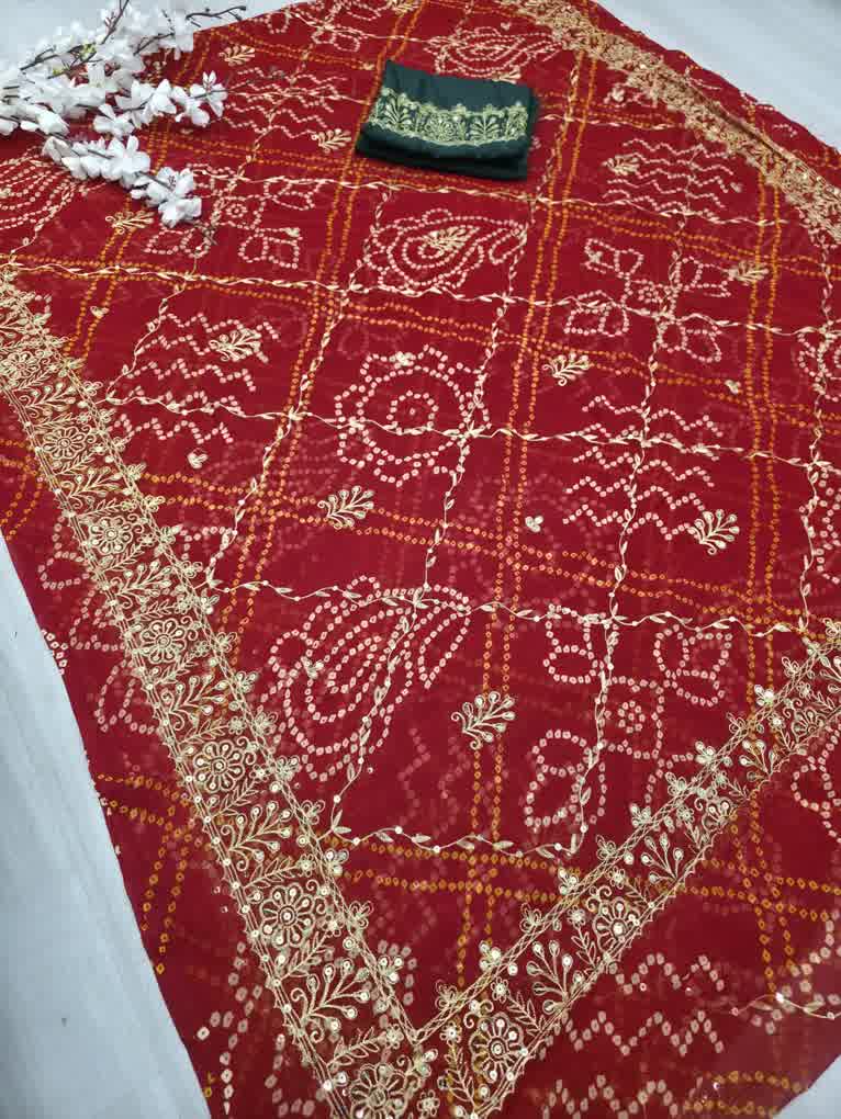 Red kasab jaal bandhej