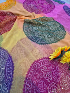 Rangeela designe multy colour aari work saree✨️